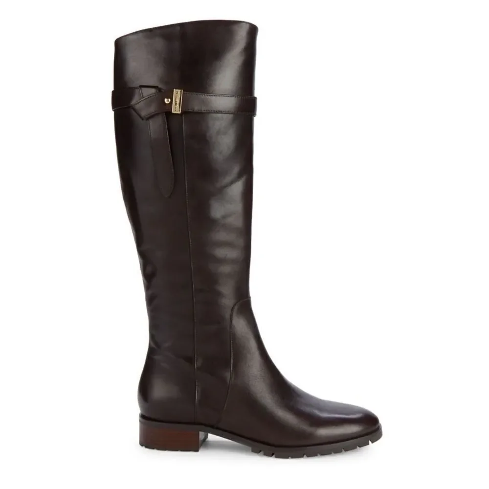Karl Lagerfeld 9 Brown Shiloh boots new in the box